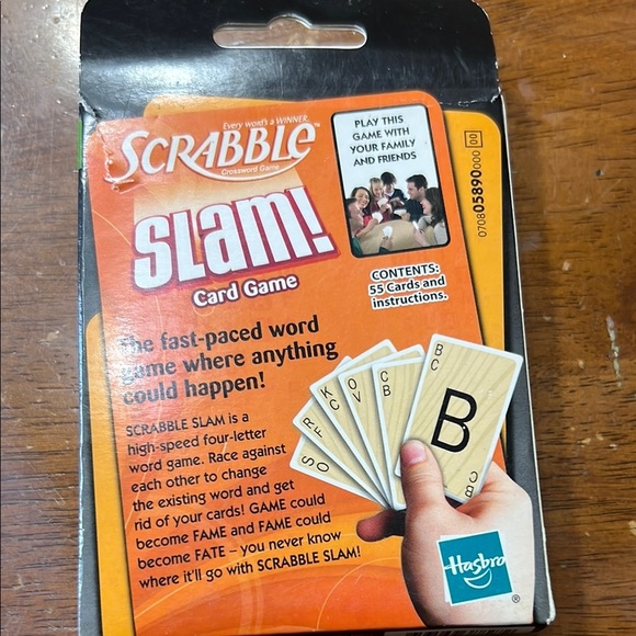 Hasbro Scrabble Slam! Card Game - Vibrant Red - Picture 2 of 4